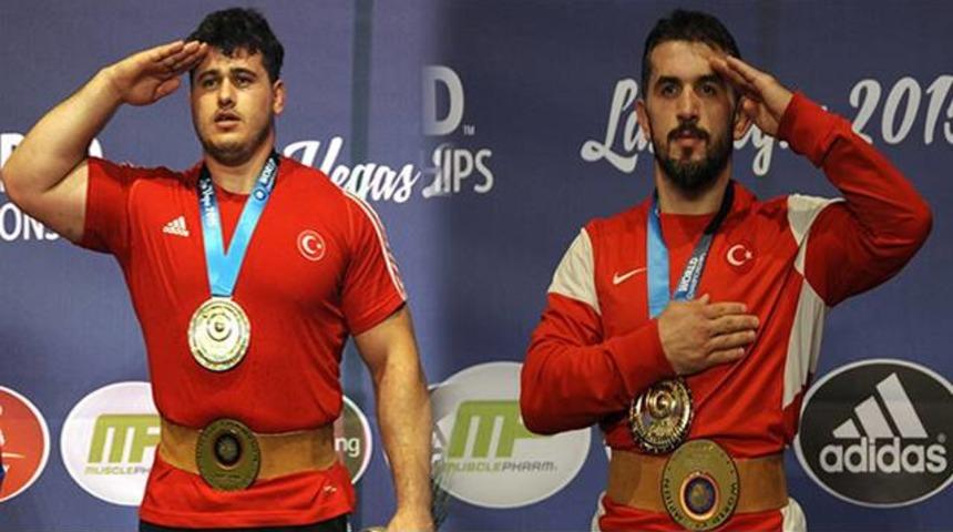 Rıza Kayaalp ve Sel&ccedil;uk &Ccedil;ebi d&uuml;nya şampiyonu