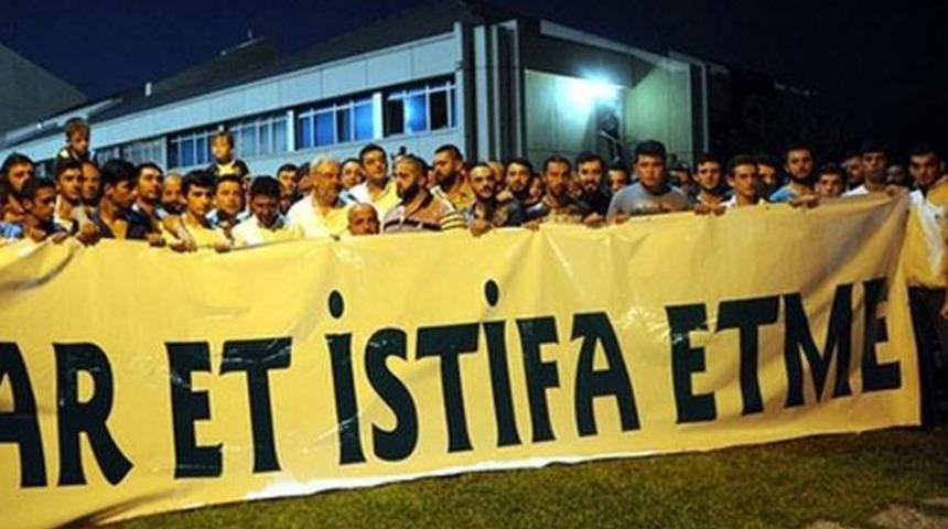 Bursasporlu taraftarlardan B&ouml;l&uuml;kbaşı'na destek