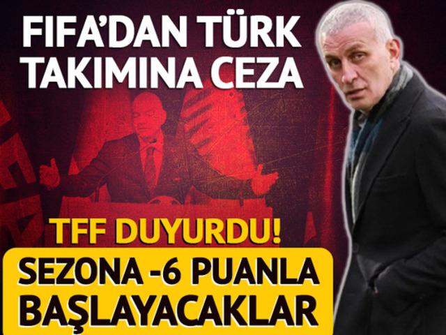 FIFA'dan Türk takımına şok ceza! TFF duyurdu...