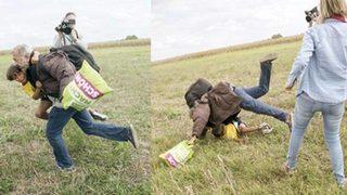 Macar kameramanın çelme taktığı mülteci bakın kim çıktı