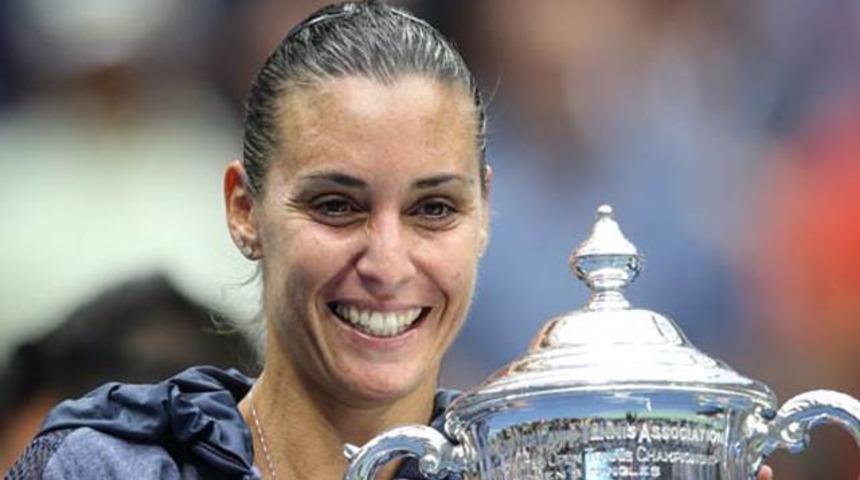 ABD A&ccedil;ık'ta şampiyon Flavia Pennetta