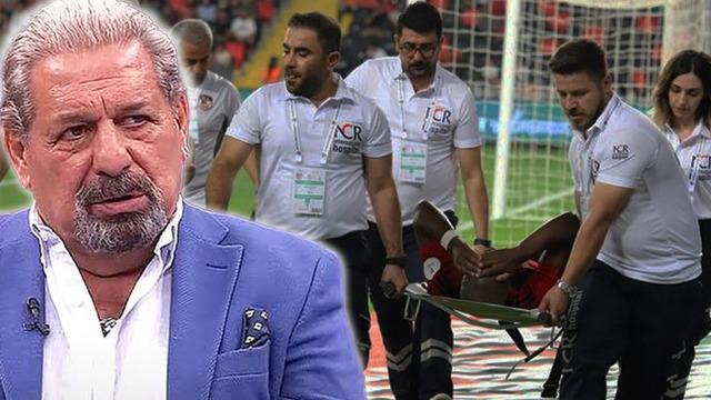 Gaziantep FK oyuncusu Salem M'Bakata sezonu kapattı... Erman Toroğlu canlı yayında zemine isyan etti!