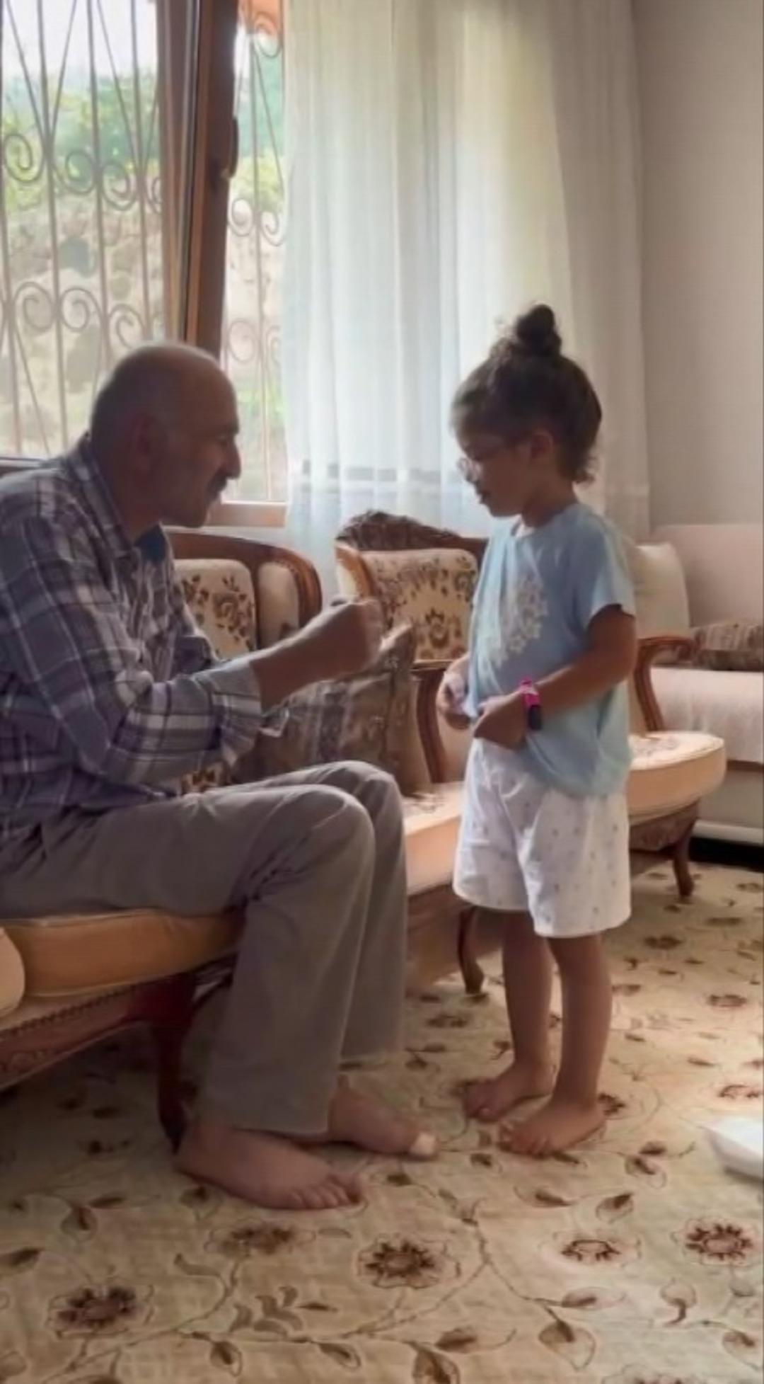 Trabzon da torununun peşinden koşmuştu! O dede ile torun buluştu 2