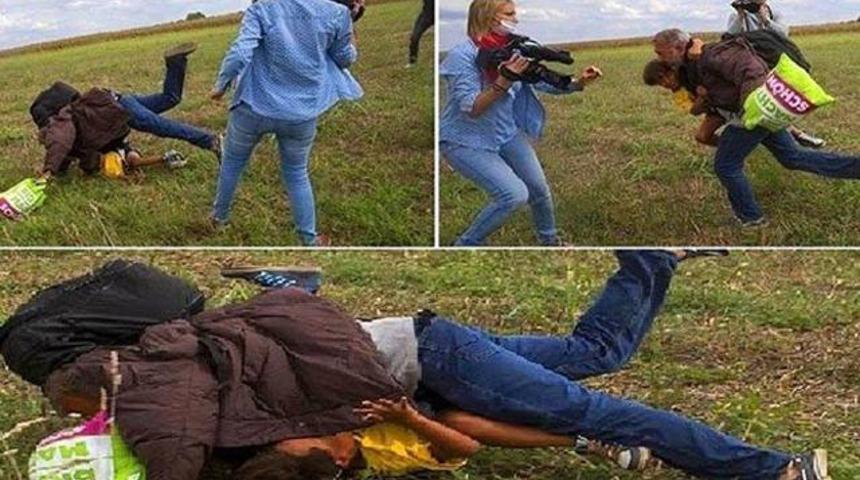 Kameramanın &ccedil;elme taktığı Suriyeli teknik direkt&ouml;re talih kuşu kondu