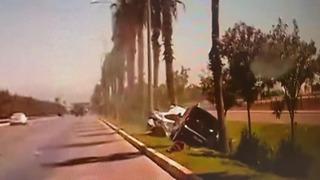 Polis memurlarına böyle kaza yaptırdılar! Feci kazanın görüntüleri ortaya çıktı