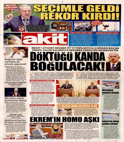 Yeni Akit
 Gazetesi oku