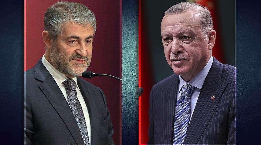 Dolmabahçe'de sürpriz zirve: Cumhurbaşkanı Erdoğan eski bakan Nebati'yle bir araya geldi
