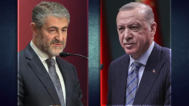Dolmabahçe'de sürpriz zirve: Cumhurbaşkanı Erdoğan eski bakan Nebati'yle bir araya geldi