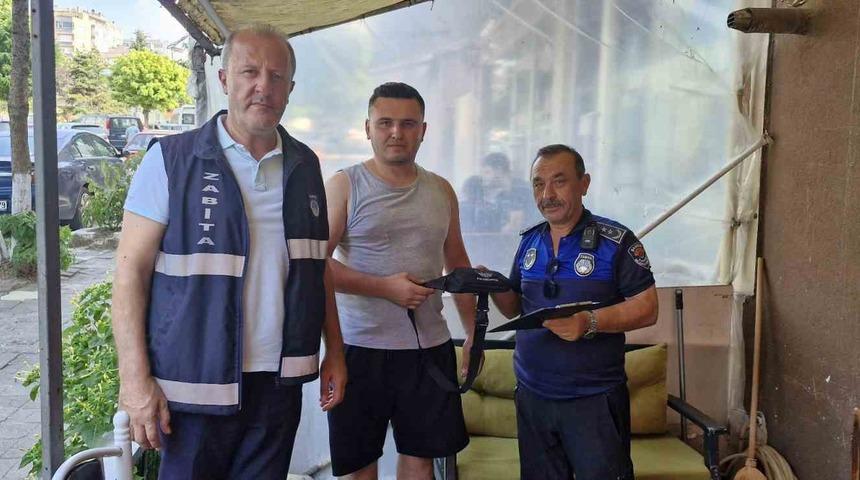 Zabıta ekiplerinden örnek davranış