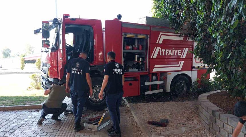 Samsun’da itfaiye aracı kaza yaptı: 2’si itfaiyeci 3 yaralı