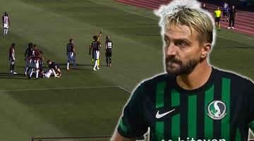 Bandırmaspor-Sakaryaspor karşılaşmasında olay! Caner Erkin yine yaptı yapacağını... 