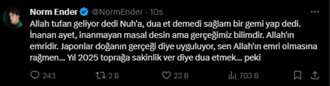norm ender paylaşım