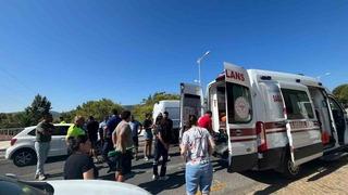 Minibüs yayaya çarptı: 1 yaralı