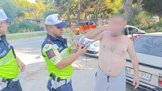 Manavgat'ta ilginç anlar: Çevirmeye takılınca 6 şişe su içti ama nafile! Şimdi mahvoldum