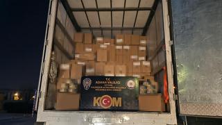 Adana'da 7 milyon makaron ele geçirildi