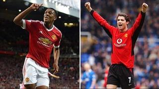 Martial, Ronaldo'yu solladı!