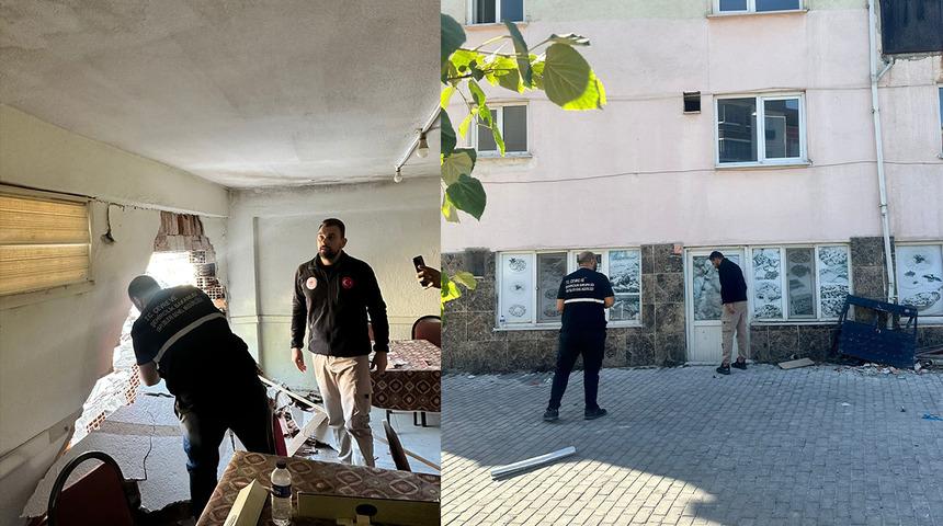 Bakan Kurum duyurdu! '1 yıkık, 13 ağır, 61 az hasarlı yapıyı tespit ettik'