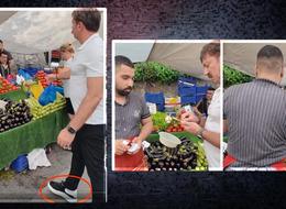 Belediye Başkanı Hakan Bahadır fiyatlar nedeniyle pazarcıya kızdı, 36 bin TL'lik ayakkabısı gündem oldu