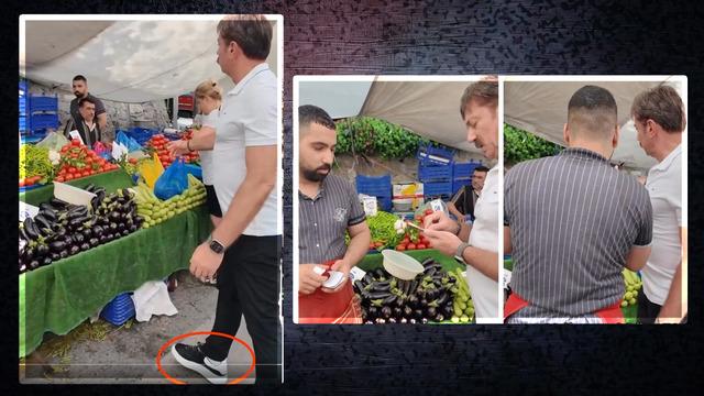 Belediye Başkanı Hakan Bahadır fiyatlar nedeniyle pazarcıya kızdı, 36 bin TL'lik ayakkabısı gündem oldu