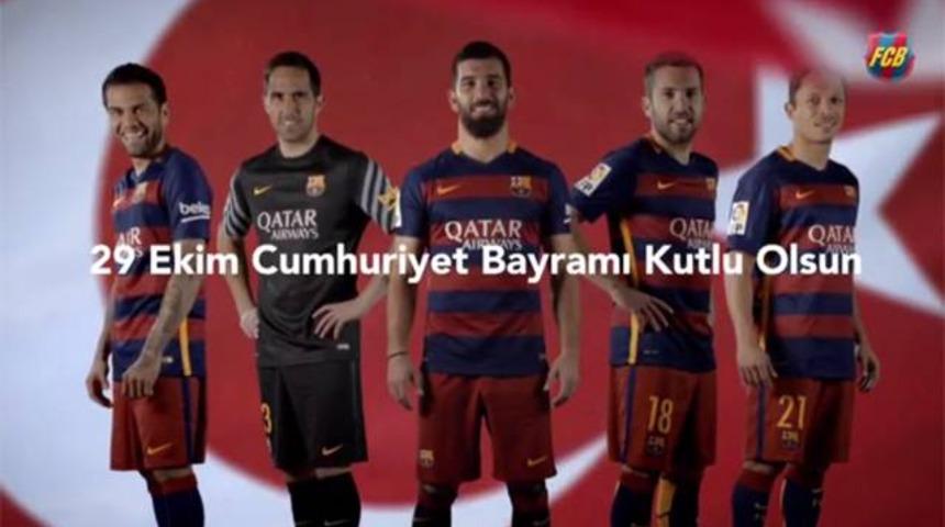 Barcelona'dan 29 Ekim mesajı