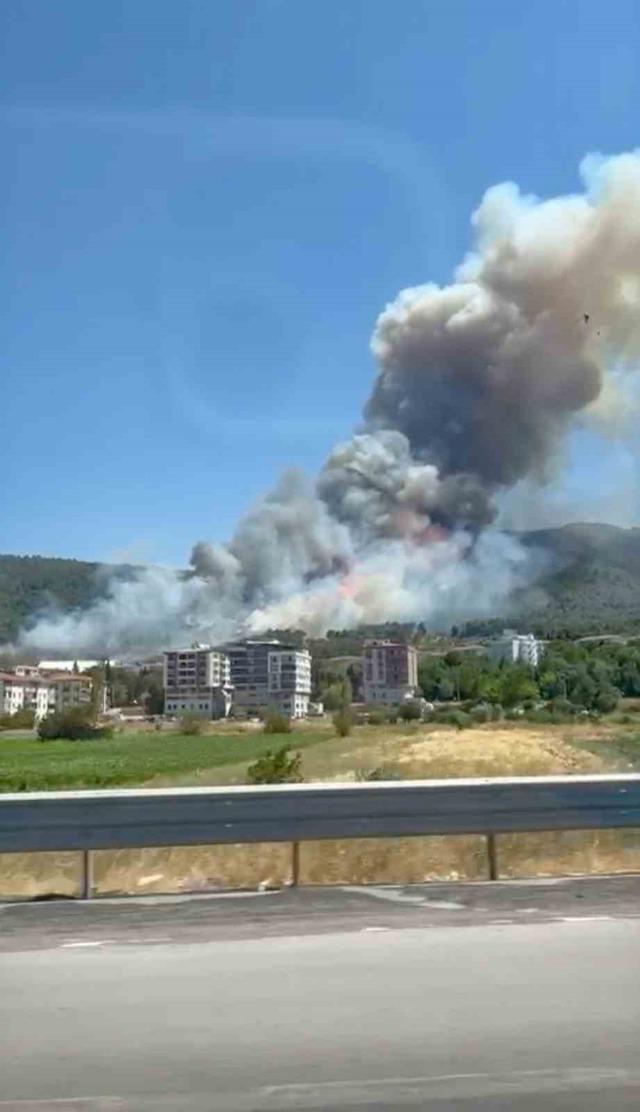 Soma’da orman yangını! Ekipler sevk edildi 1