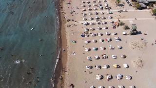 Muğla'da sıcaktan bunalanlar sahillerde yoğunluk oluşturdu