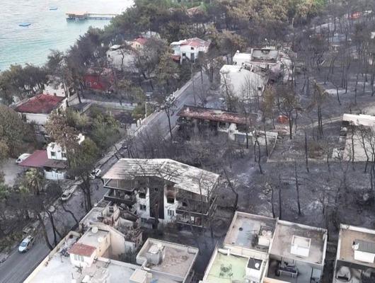 Milyonluk villalar, araçlar küle döndü! Acı tablo ortaya çıktı