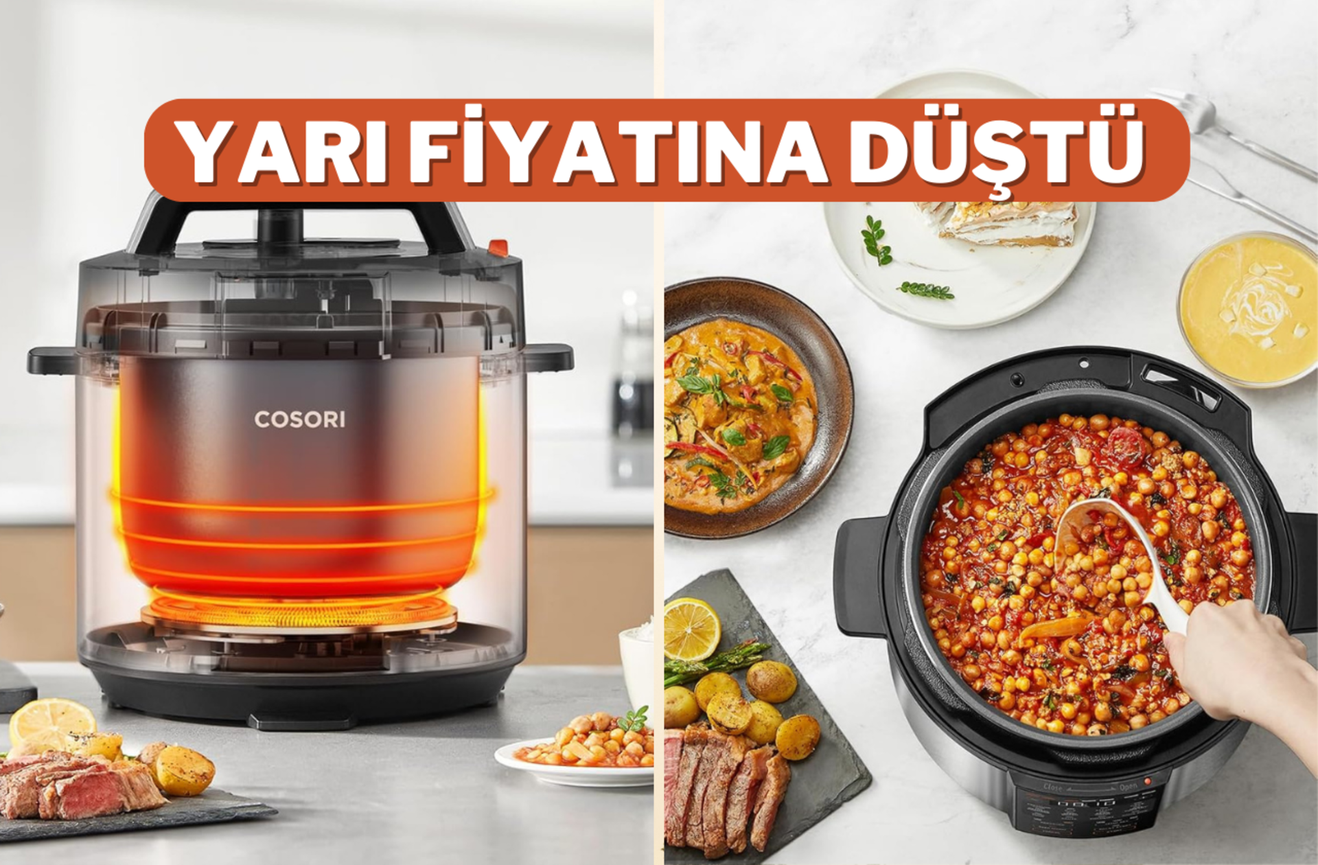 Çok satan Cosori Düdüklü Tencere günün fırsat ürünü oldu