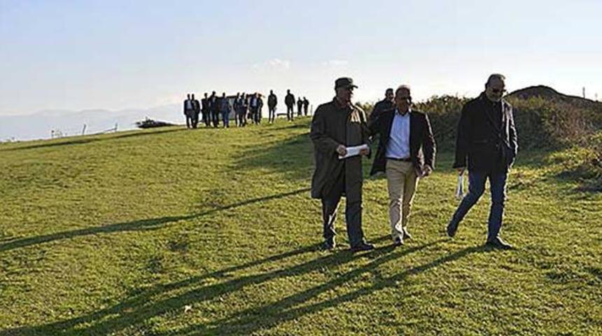 Galatasaray heyetinden tesis i&ccedil;in inceleme