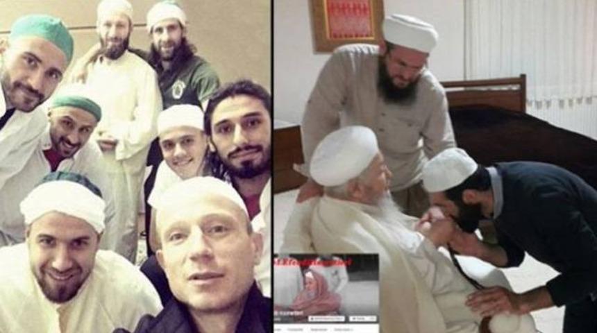 Futbolcuların tarikat selfiesi olay oldu