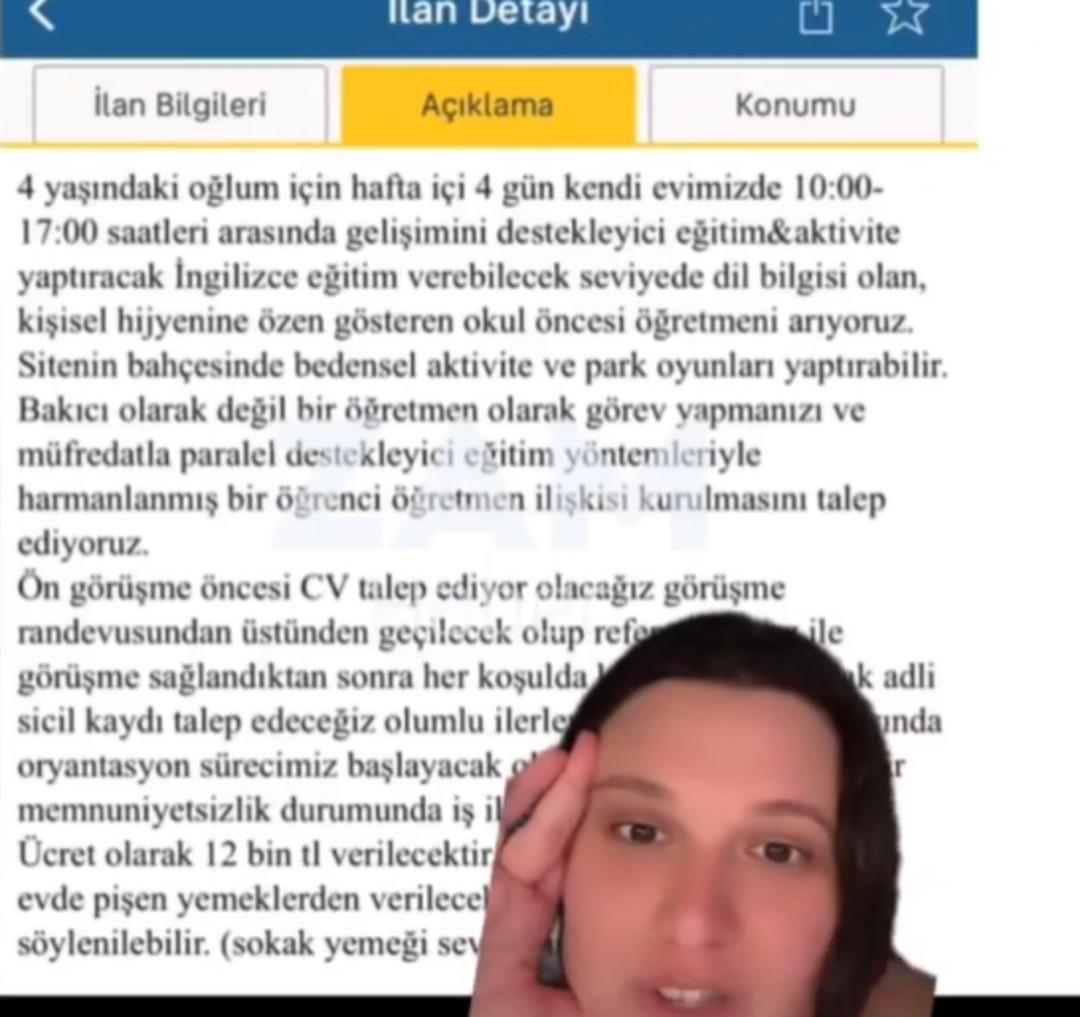 Aylık 12 Bin TL ye özel öğretmen arayan aile gündem oldu! Talepleri ise görenleri kızdırdı 1