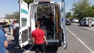 Nevşehir'de traktör, hafif ticari araçla çarpıştı! Traktörün sürücüsü yaralandı