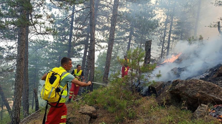 Arnavutluk'taki orman yangınlarında bazı köyler tahliye edildi