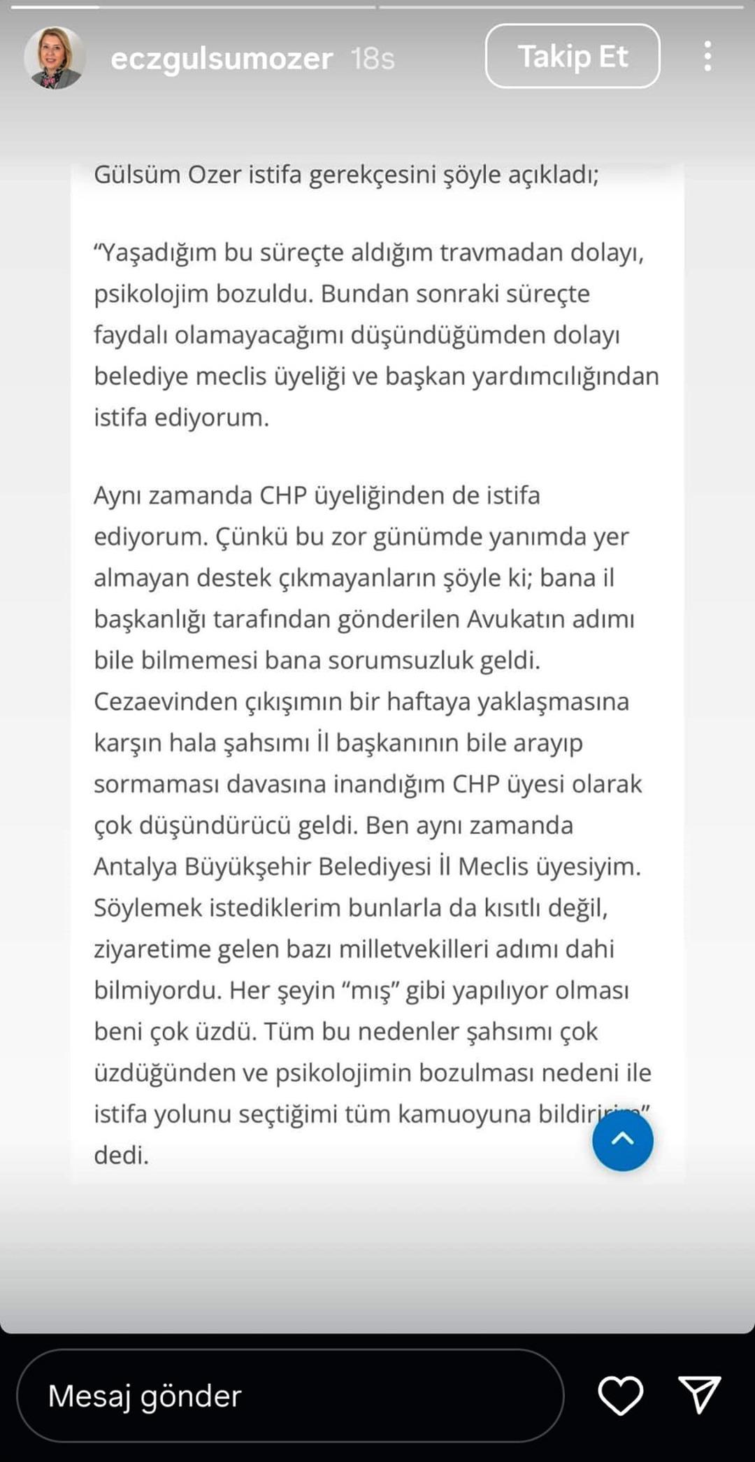 Rüşvet soruşturmasında tutuklanıp tahliye edilmişti! CHP li Gülsüm Özer partisinden ve tüm görevlerinden istifa etti: Adımı dahi bilmiyorlar 3