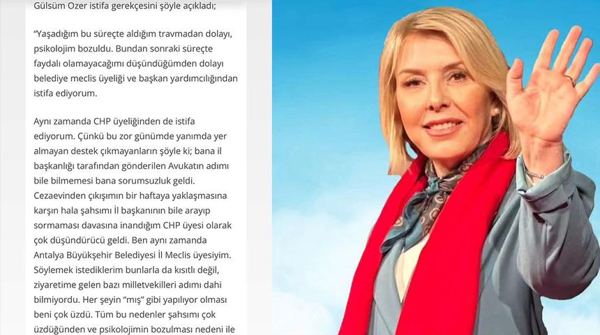 Rüşvet soruşturmasında tutuklanıp tahliye edilmişti! CHP'li Gülsüm Özer partisinden ve tüm görevlerinden istifa etti: 'Adımı dahi bilmiyorlar'