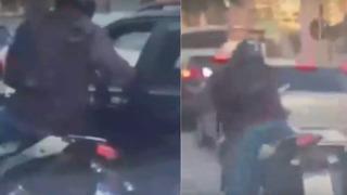 Trafikte inanılmaz olay! Sürücüyü gasp etmeye çalıştı hayatının şokunu yaşadı! İşte o anlar