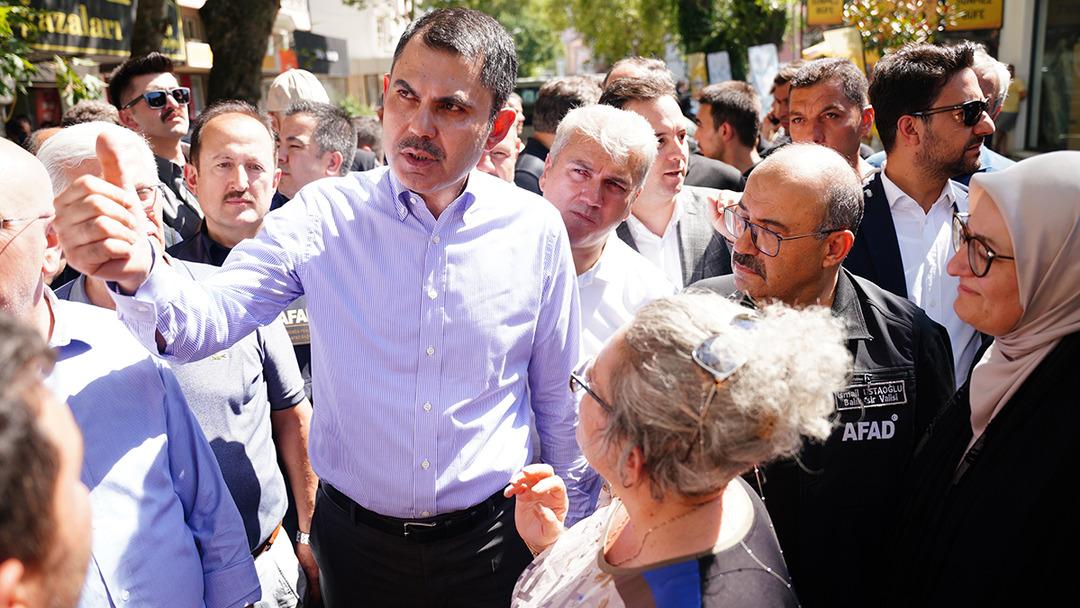 Bakan Kurum Sındırgı depreminde hasar gören köyleri ziyaret etti! "Hedefimiz konutları 1 yıl içinde tamamlayıp teslim etmek"  4