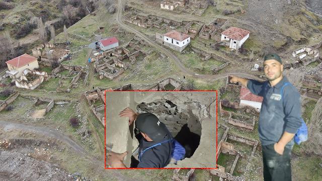 Sivas'ta terk edilmiş 'cinli' köyde sabahladı: Besmeleler çekerek terk edilmiş evlere girdi! Tüylerim ürperdi