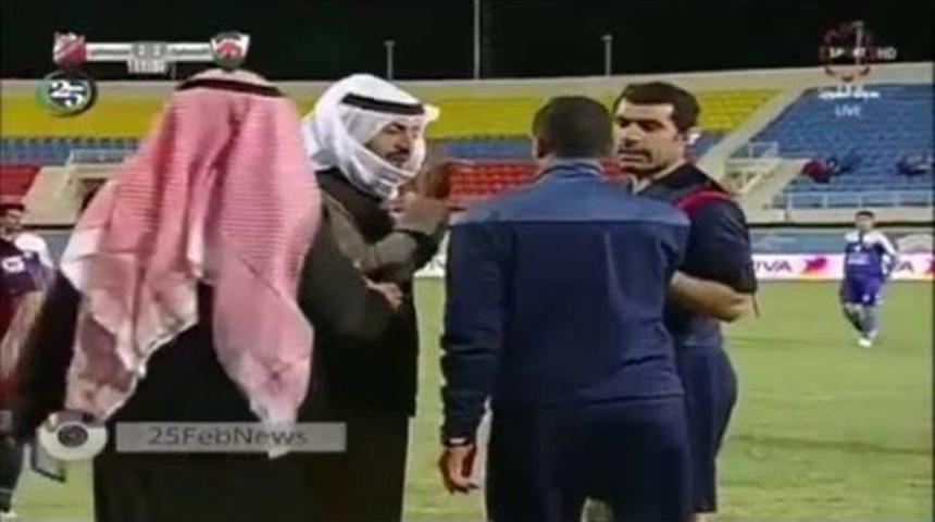 Hakemi tokatladı! Kul&uuml;p başkanı &ccedil;ıldırdı...