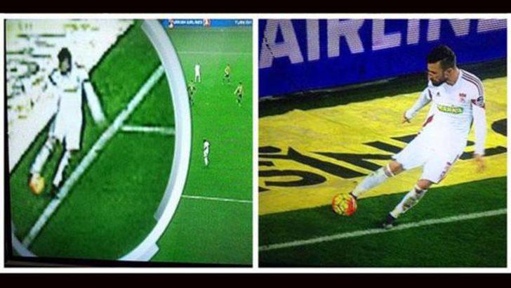 Fenerbahçe-Sivasspor maçında olay yaratan pozisyon!