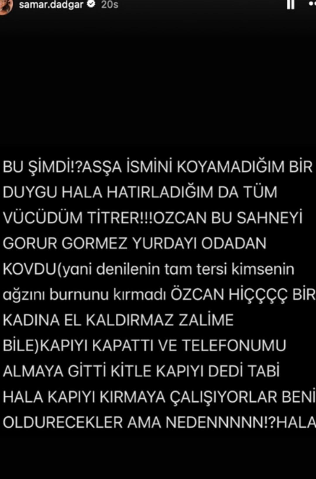 Ortalık durulmuyor! Özcan Deniz in eşi Samar Dadgar kaynanasından yediği dayağı anlattı: 3