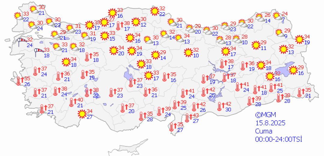 Günlerce sürecek! "Bugünün en önemli meteoroloji olayı" 11 il için sarı uyarı verildi... Bugün (14 Ağustos) hava durumu nasıl? 7