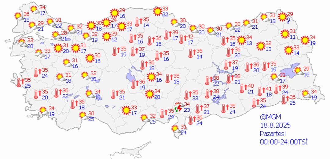 Günlerce sürecek! "Bugünün en önemli meteoroloji olayı" 11 il için sarı uyarı verildi... Bugün (14 Ağustos) hava durumu nasıl? 10