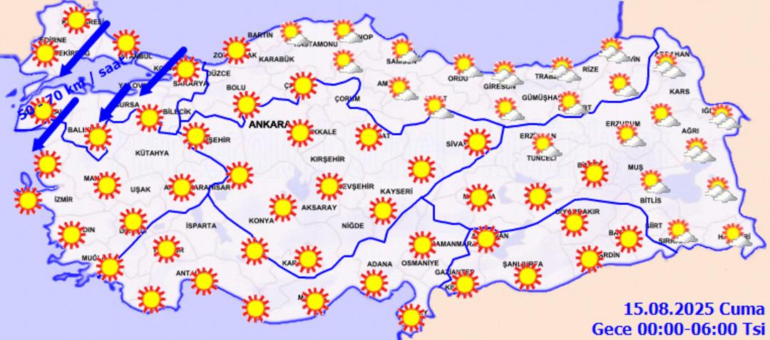 Günlerce sürecek! "Bugünün en önemli meteoroloji olayı" 11 il için sarı uyarı verildi... Bugün (14 Ağustos) hava durumu nasıl? 5