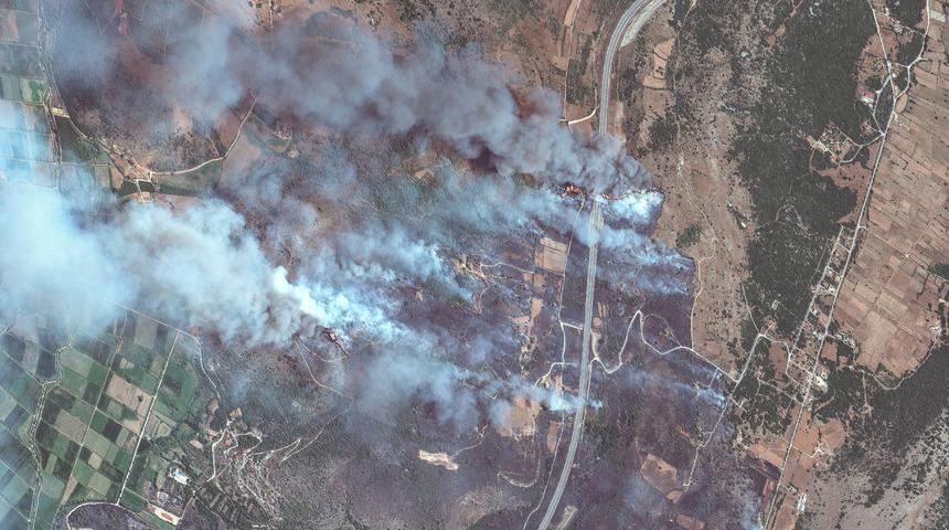 Türkiye'deki yangınların boyutu uydudan görüntülendi! Tahribat gözler önüne serildi...