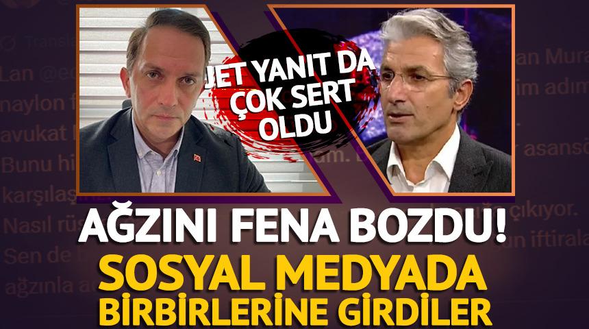 Sosyal medyada birbirlerine girdiler! Ağzını fena bozdu