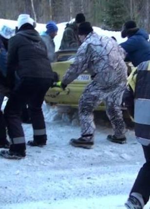 Kaza yapmak için yarıştılar!