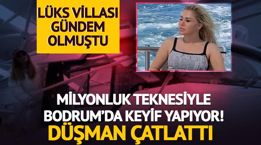 Ceylan Bodrum'da milyonluk teknesiyle açıldı! Düşman çatlattı