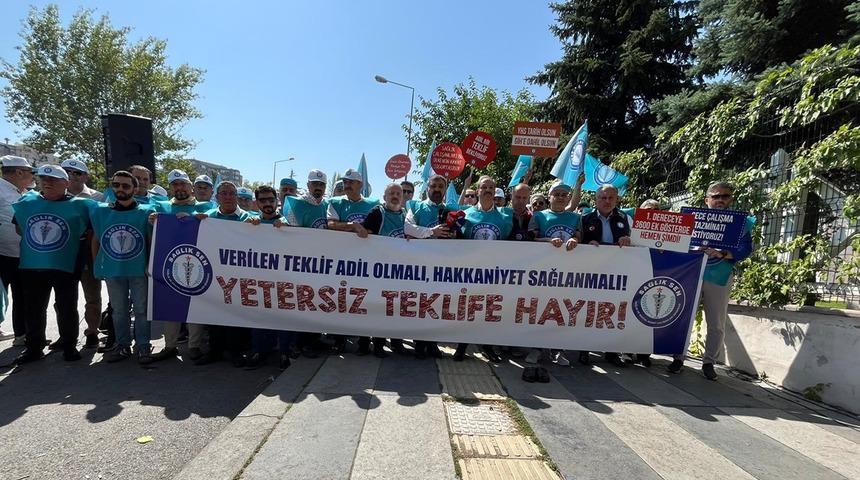 Sağlık-Sen Genel Başkanı: "Sadaka değil, hak ettiğimiz ücretleri istiyoruz"