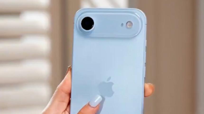 iPhone 17 Air "Sky Blue" rengi ile görüntülendi: İşte dikkat çeken detaylar